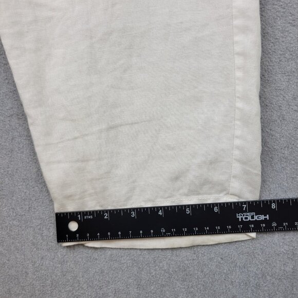 Eileen Fisher Cream Ankle Pants - Picture 2 of 8